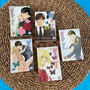 Butterflies, Flowers Manga #2,3,5,7,8 for Adults
